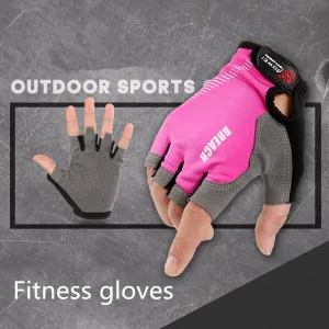 1 Pair Women/man Half Fitness Exercise Gloves