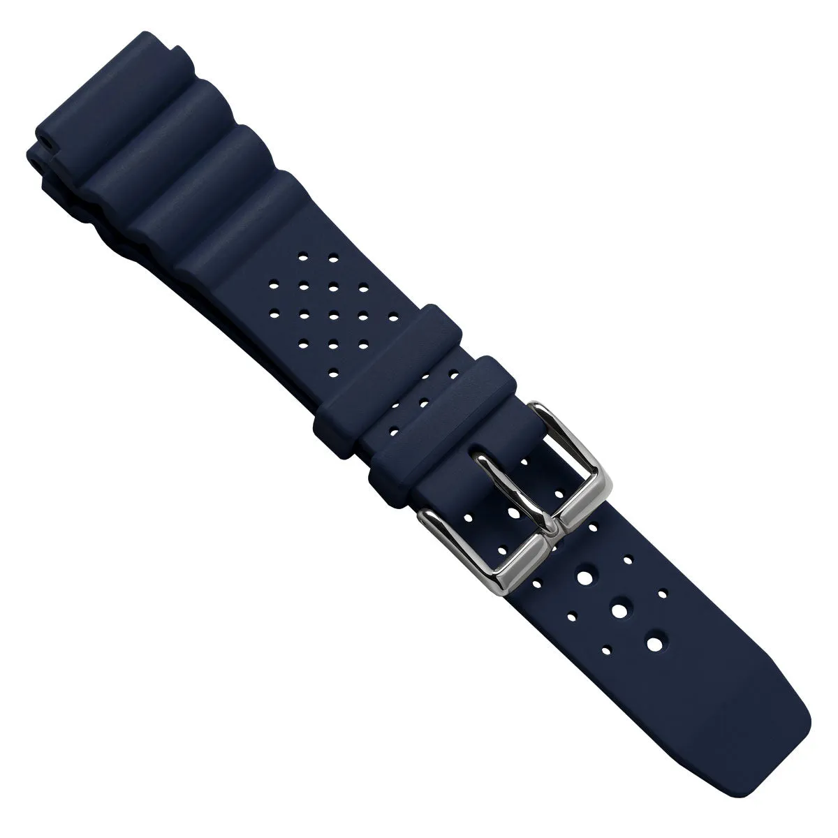 285 Italian Rubber Diver's Watch Strap - Dark Blue