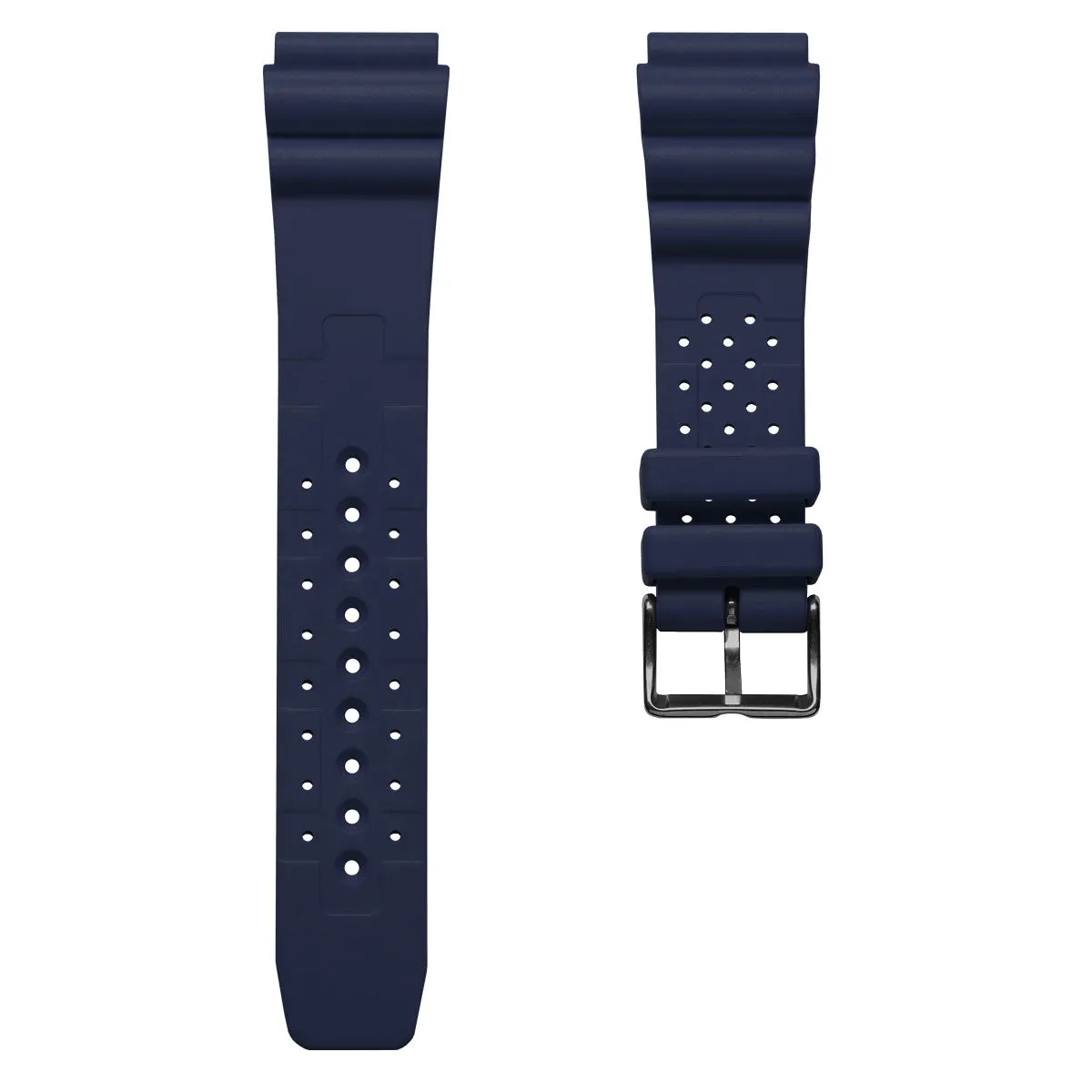 285 Italian Rubber Diver's Watch Strap - Dark Blue