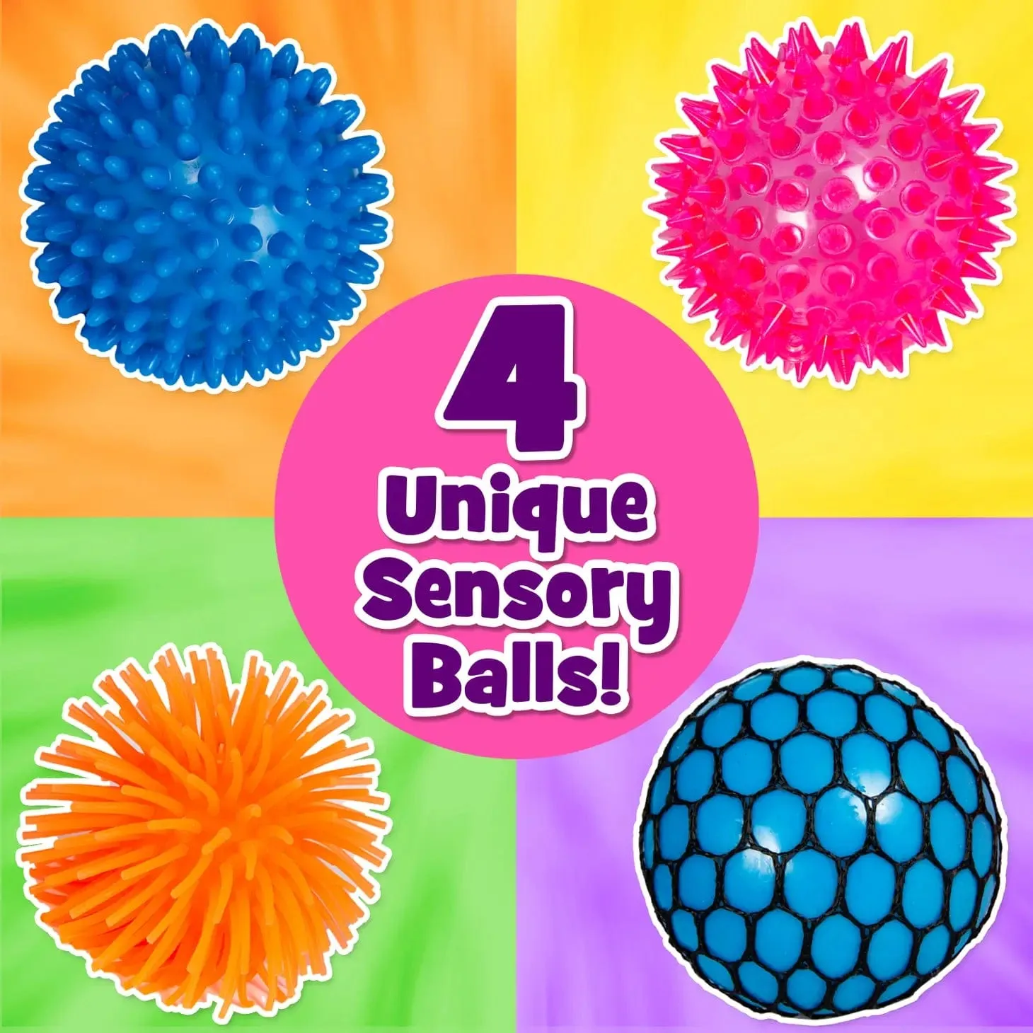 4 Stress Relief Balls