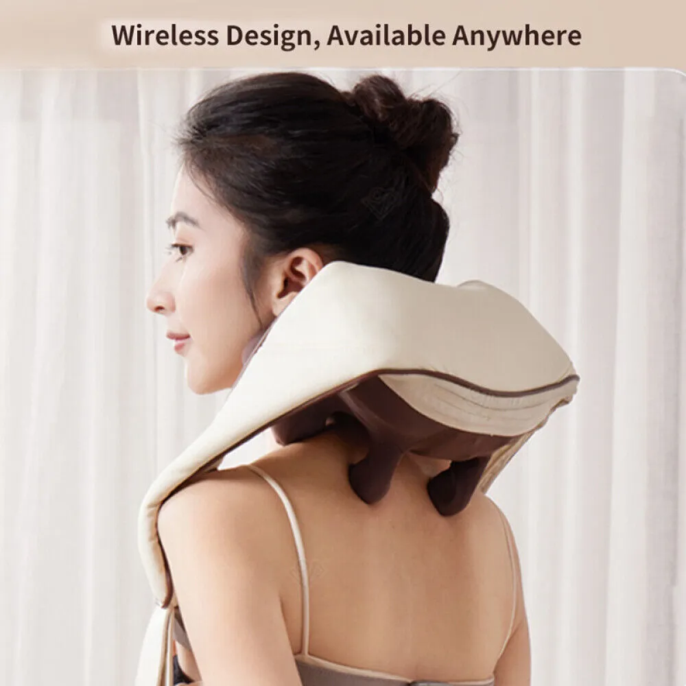 5D Massagers for Neck and Shoulder with Heat | Goletsure Pain Relief | Deep Kneading | Brown