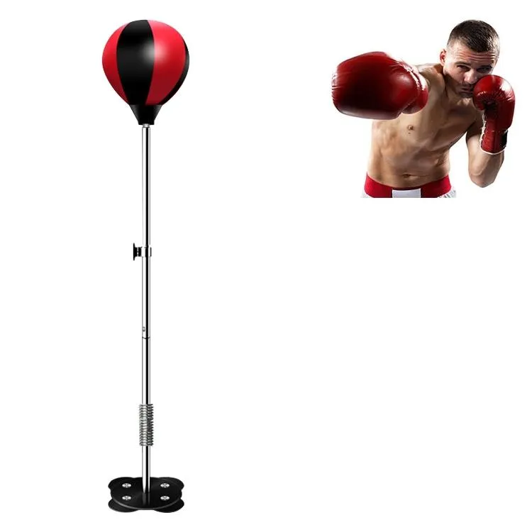 Adjustable Vertical Leather Speed Ball For Family Fitness