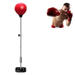 Adjustable Vertical Leather Speed Ball For Family Fitness
