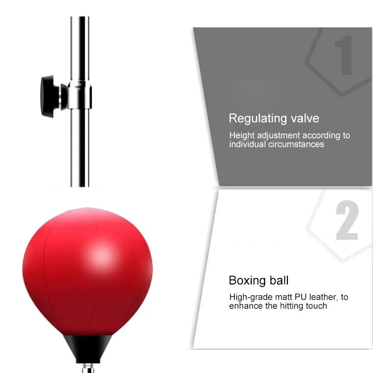 Adjustable Vertical Leather Speed Ball For Family Fitness