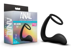 Anal Adventures Platinum By Blush® | Black 8-Inch Anal Plug