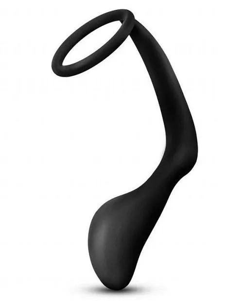 Anal Adventures - Platinum Silicone Cock Ring and Butt Plug