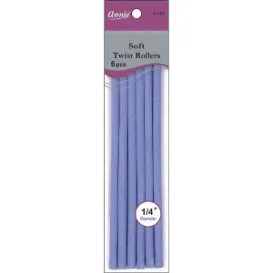 Annie Soft Twist Roller 1/4" XL Lavender (6pcs)