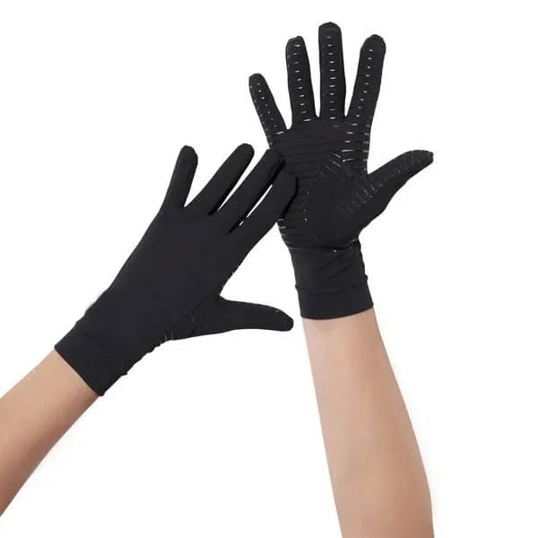 Anti-Microbial Copper Compression Full Finger Gloves