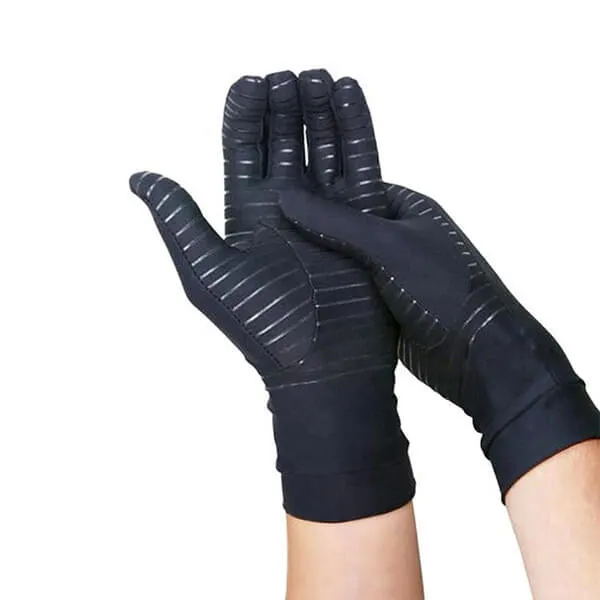Anti-Microbial Copper Compression Full Finger Gloves