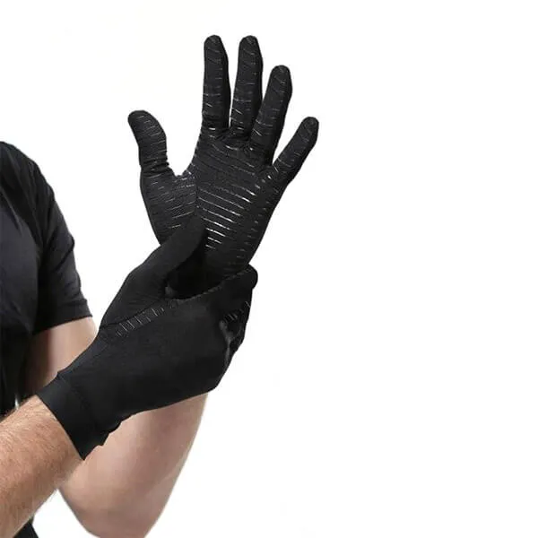 Anti-Microbial Copper Compression Full Finger Gloves