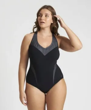 Arena Women Isabel Light Cross Back One Piece Plus