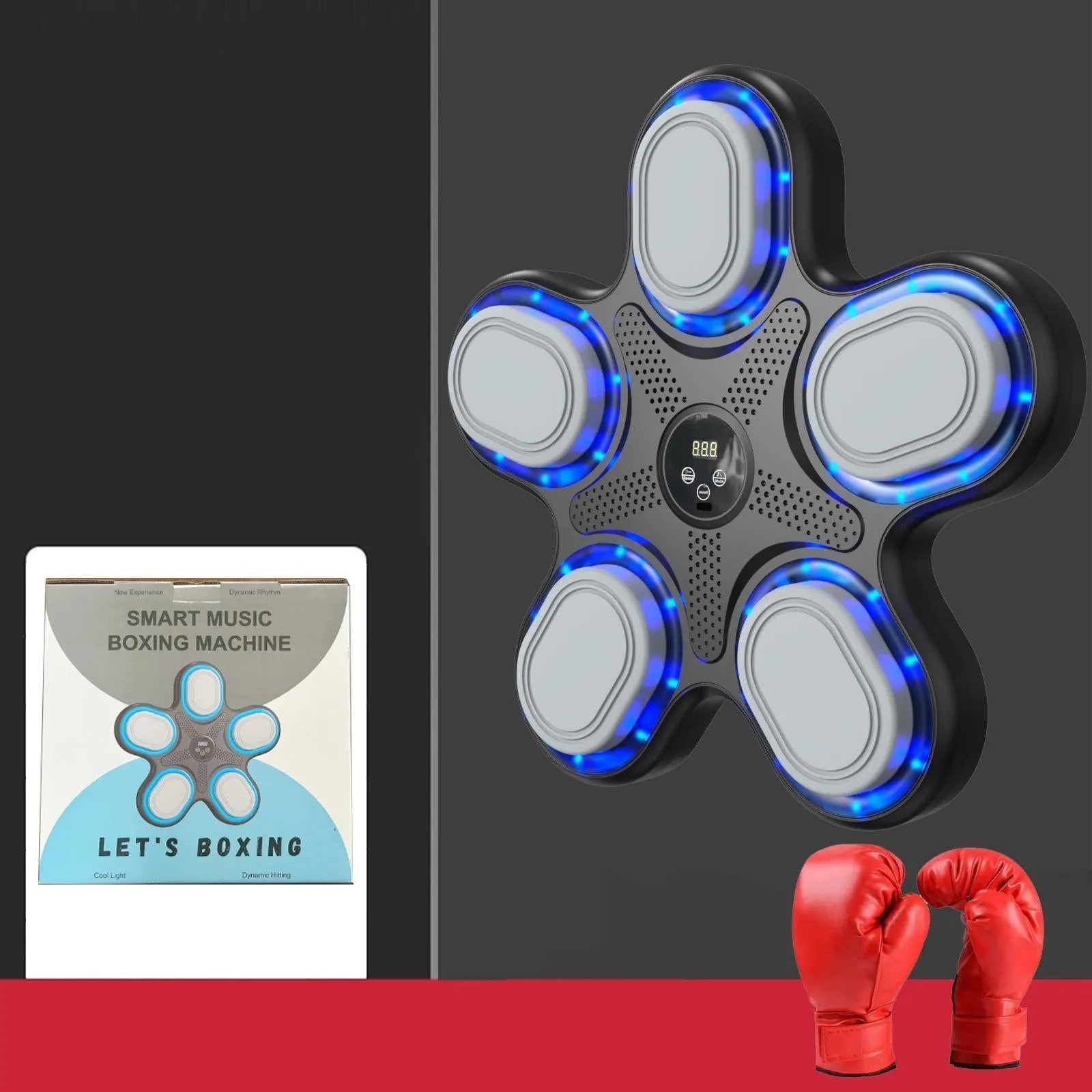 Bluetooth Music Boxing Machine With Adult Gloves - Reaction Training