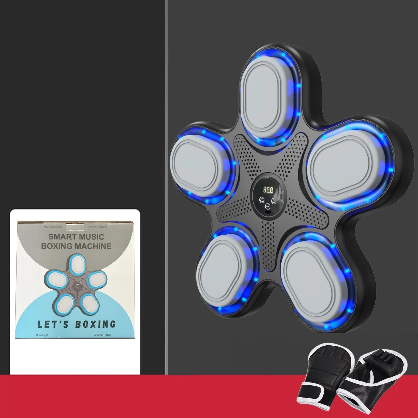 Bluetooth Music Boxing Machine With Adult Gloves - Reaction Training