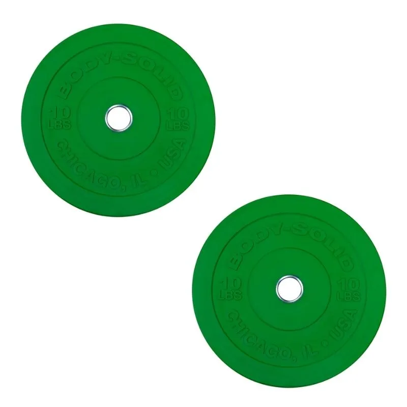 Body-Solid Chicago Extreme Colored Bumper Plates OBPXC