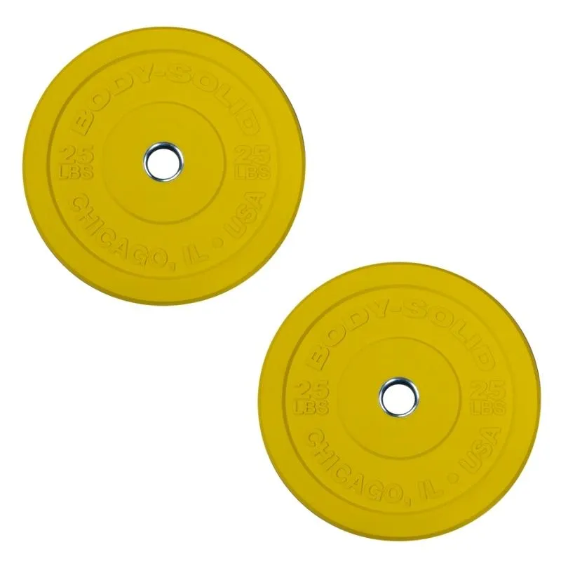 Body-Solid Chicago Extreme Colored Bumper Plates OBPXC