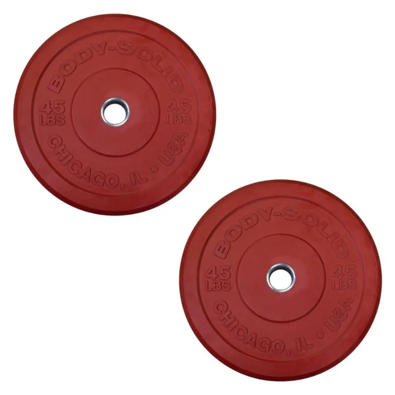 Body-Solid Chicago Extreme Colored Bumper Plates OBPXC