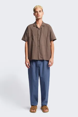 Boulder Pleat Pant Blue