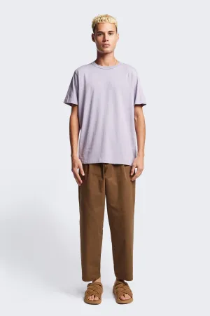 Boulder Pleat Pant Brown