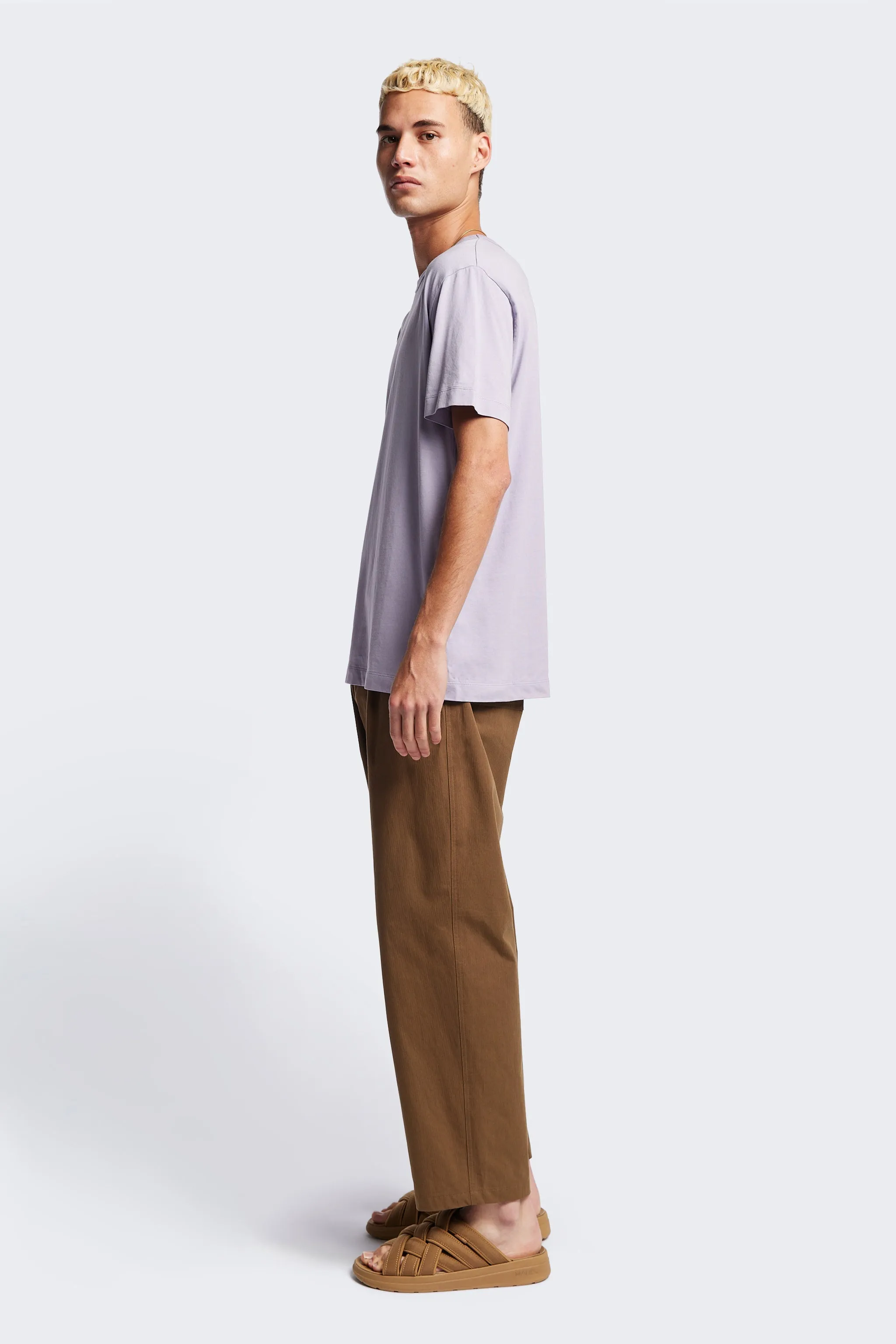 Boulder Pleat Pant Brown