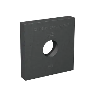 BP 3-1/2 in. x 3-1/2 in. Bearing Plate with 1 in. Bolt Dia.