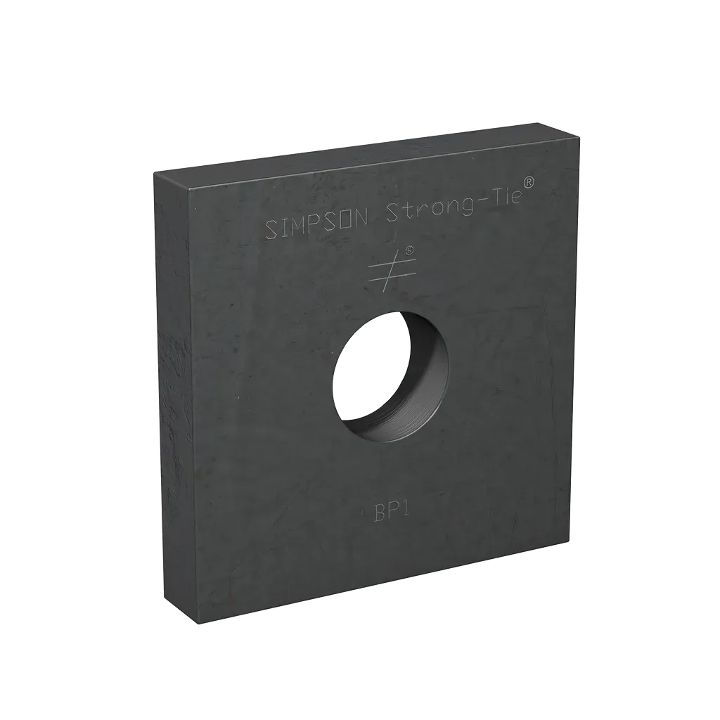 BP 3-1/2 in. x 3-1/2 in. Bearing Plate with 1 in. Bolt Dia.