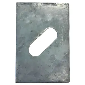 BPS 3 in. x 4-1/2 in. HDG Slotted Bearing Plate with 3/4 in. Bolt Dia.