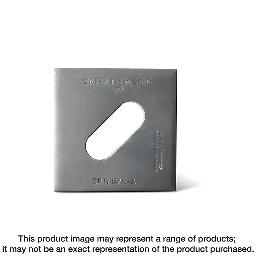 BPS 3 in. x 4-1/2 in. Slotted Bearing Plate with 3/4 in. Bolt Dia.