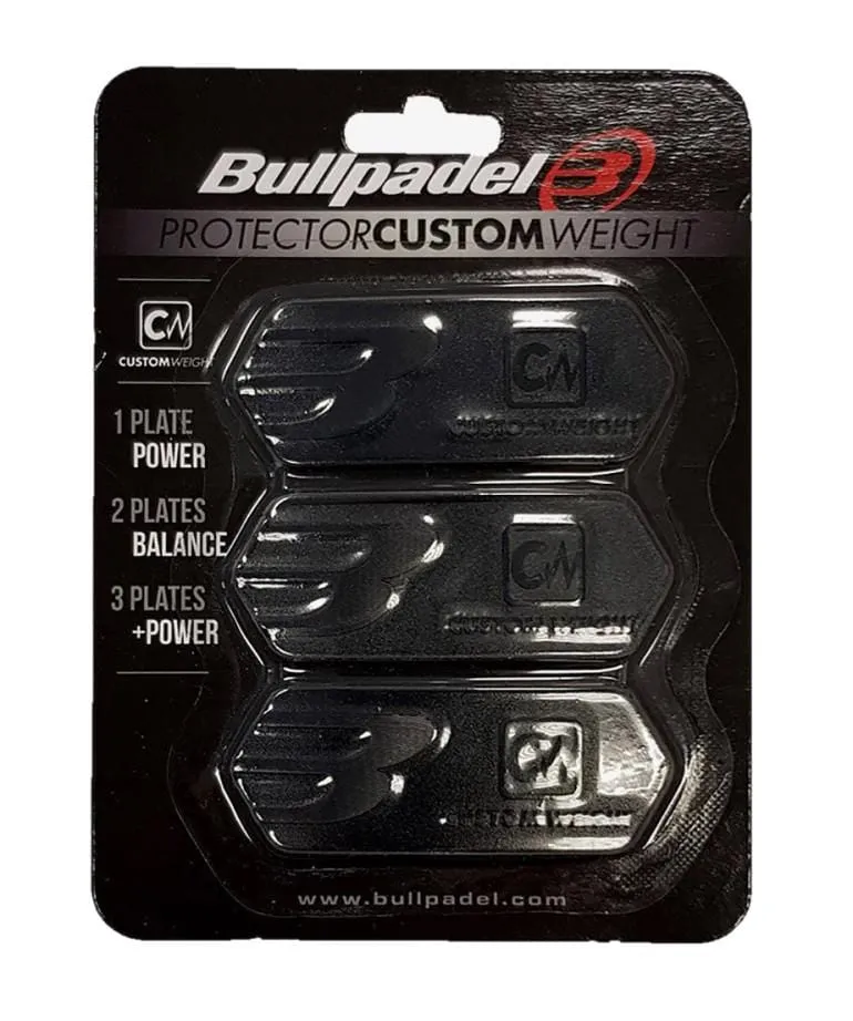 Bullpadel Custom Weight Protection Plates - Black