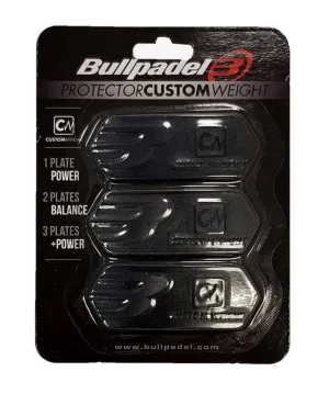 Bullpadel Custom Weight Protection Plates - Black