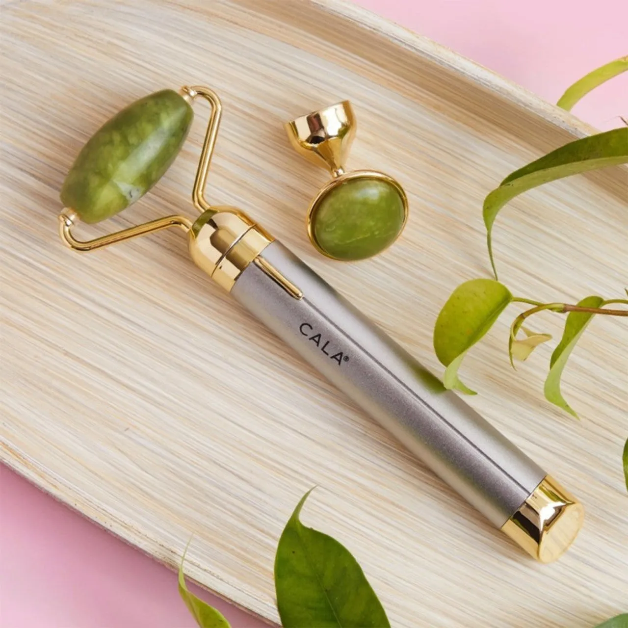 Cala 2-in-1 Jade Sonic Facial Massager