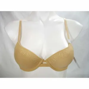 Calvin Klein QF1712 Perfectly Fit with Lace Full Coverage UW Bra 34A Nude NWT