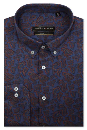 Casual Milano Shirt SKU: AM26642-D-BLUE