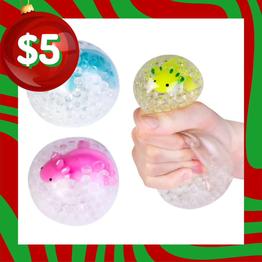 Clear Axolotl Orbeez Stress Ball Sensory Fidget Toy