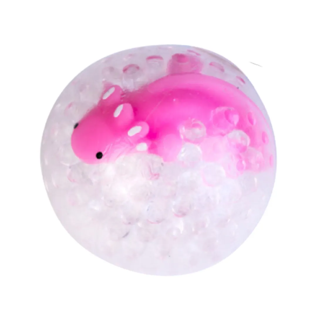 Clear Axolotl Orbeez Stress Ball Sensory Fidget Toy