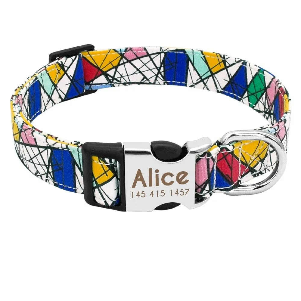 Dog's Boho Print Collar