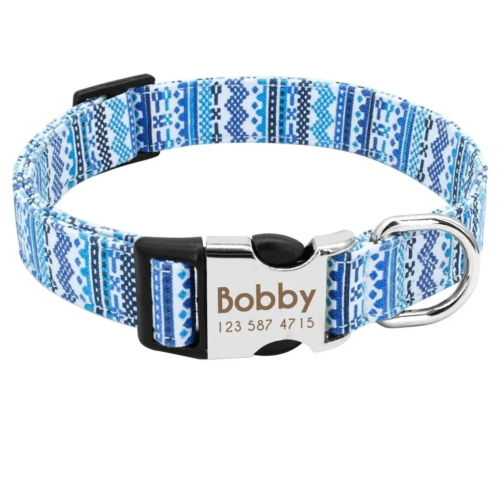 Dog's Boho Print Collar
