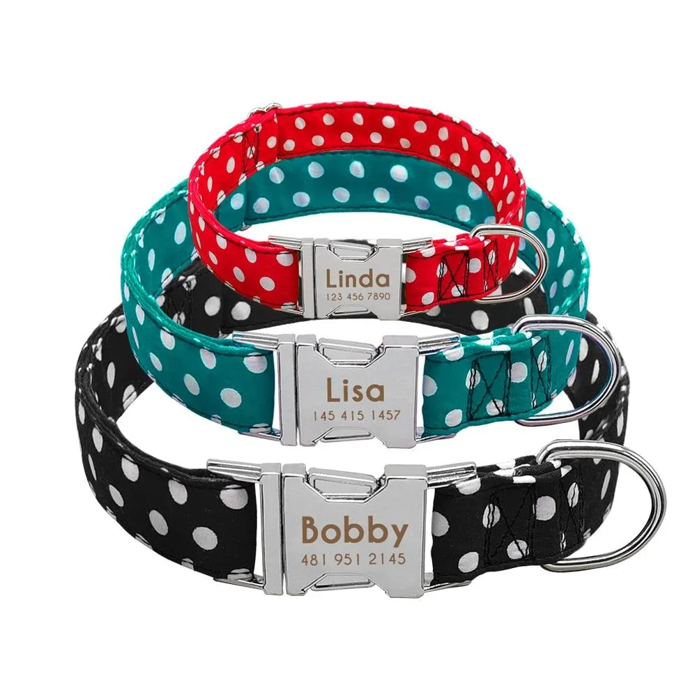 Dog's Polka Dot Collar