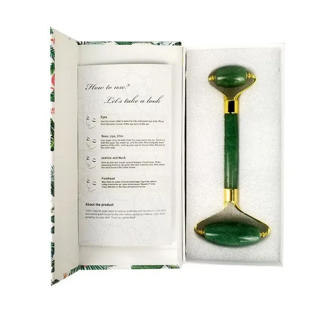 Face Massage Jade Roller Rose