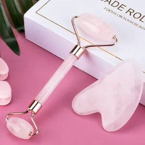 Face Massage Jade Roller Rose