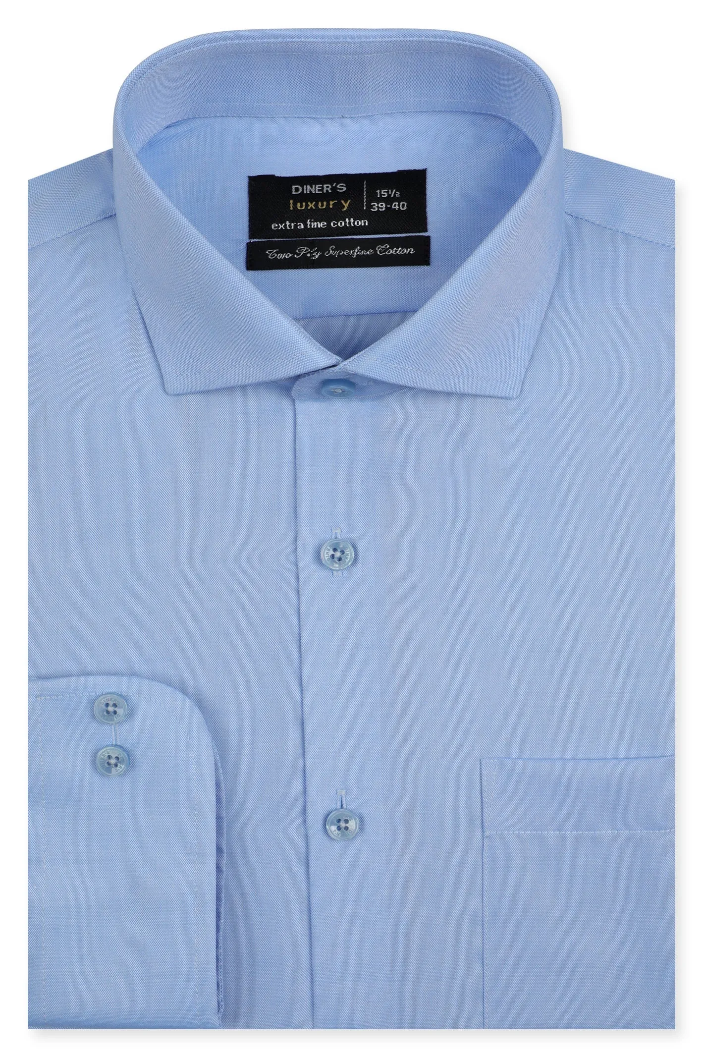 Formal Men Shirt in Blue SKU: AD25044-BLUE