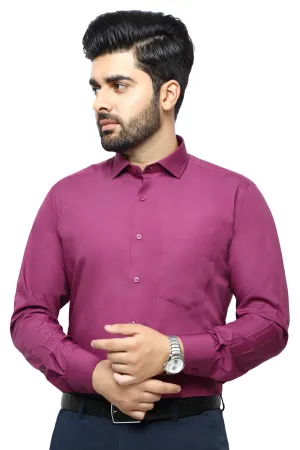 Formal Plain Shirt in D-Purple SKU: AB203-D-PURPLE