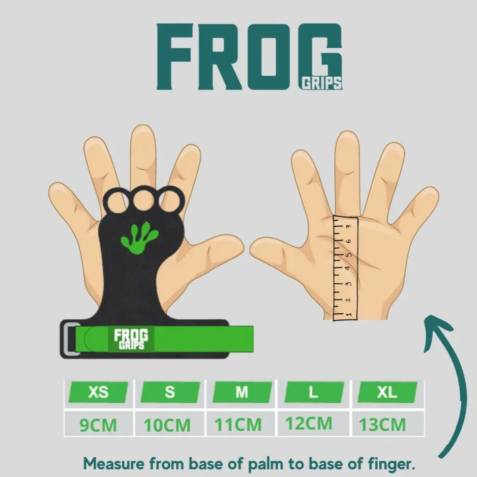 Frog Grips Elite Grips 4.0 HD Finger Holes Green