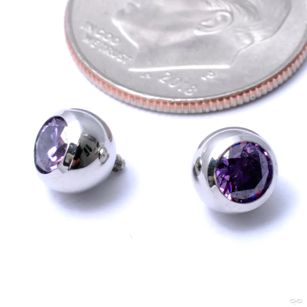 Gem Ball Threaded End in Stainless Steel from Industrial Strength
