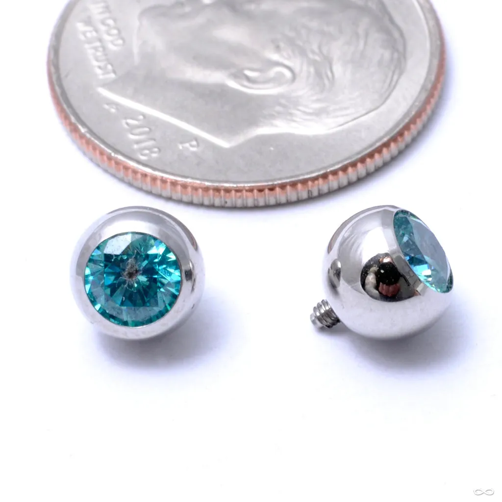 Gem Ball Threaded End in Stainless Steel from Industrial Strength