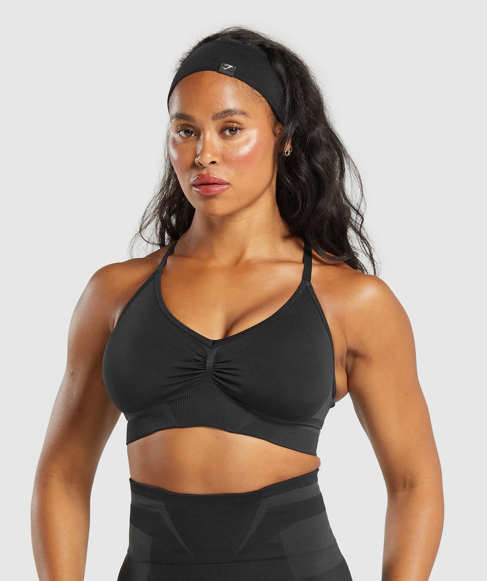 Gymshark Boost Bra - Black/Asphalt Grey