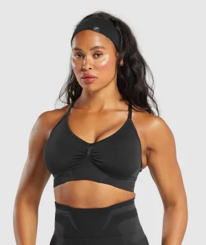 Gymshark Boost Bra - Black/Asphalt Grey