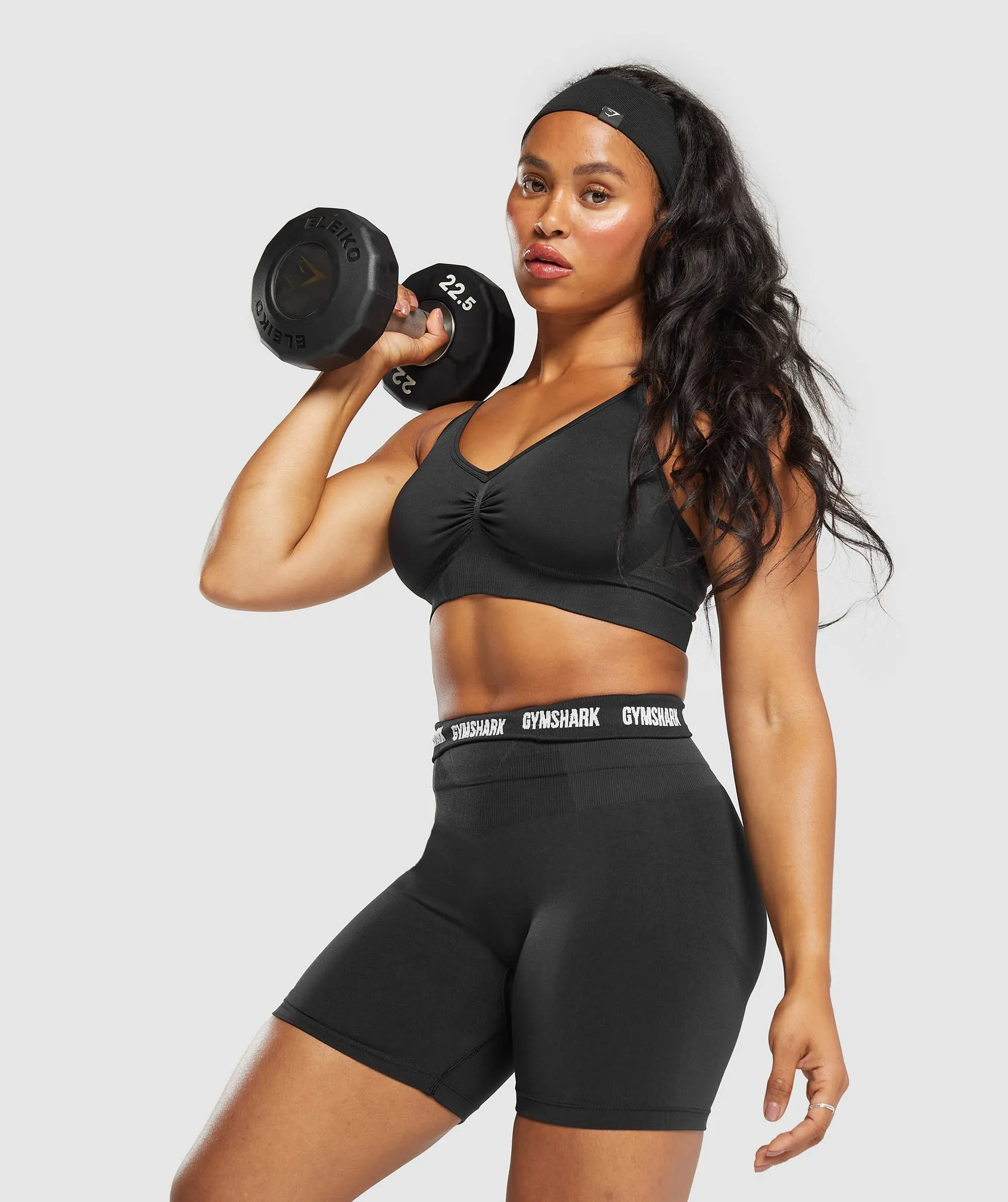 Gymshark Boost Bra - Black/Asphalt Grey