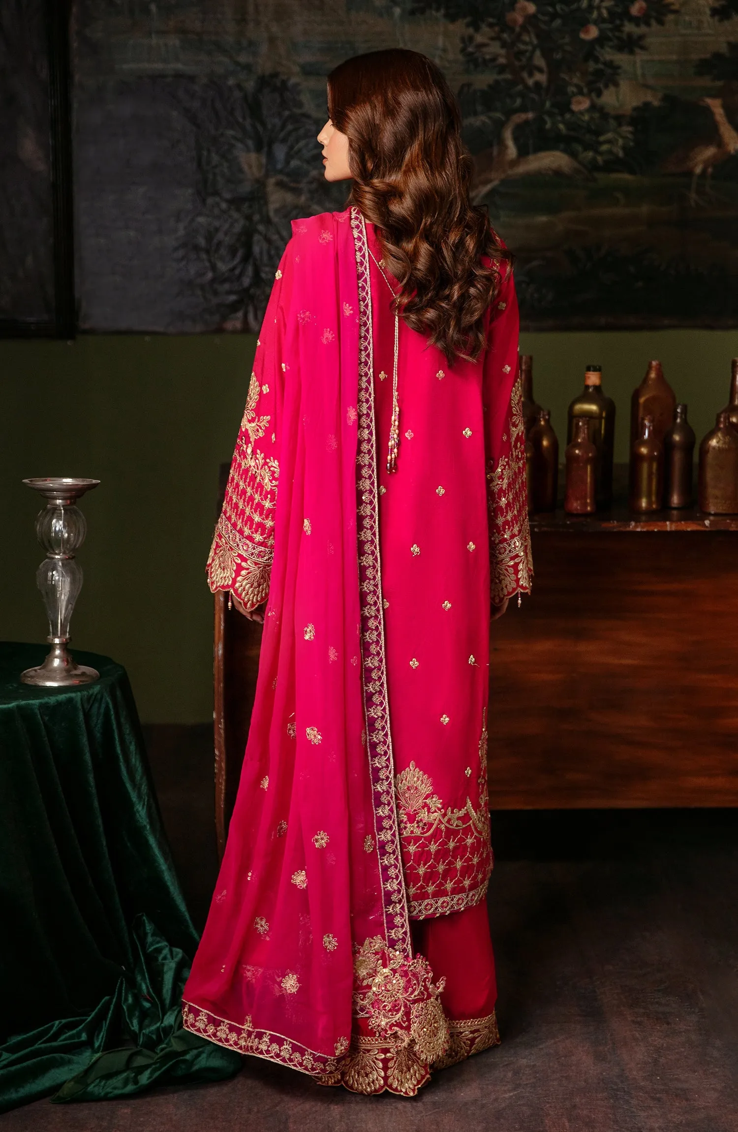 Noori By Emaan Adeel Unstitched 3 Piece Silk Formals Collection'2024-NR 02 Zebaish