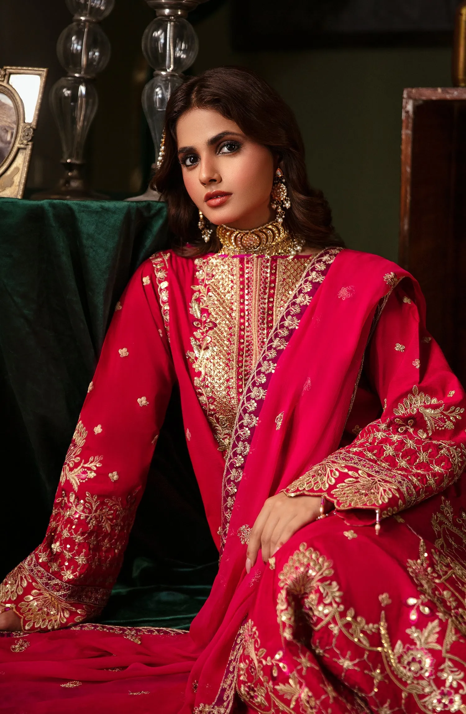 Noori By Emaan Adeel Unstitched 3 Piece Silk Formals Collection'2024-NR 02 Zebaish