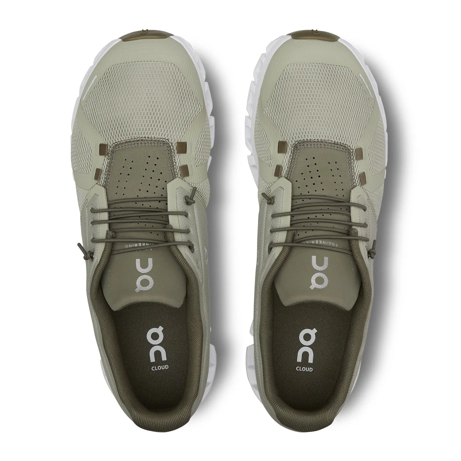 On Running Cloud 5 Running Shoe (Men) - Chalk/Grove